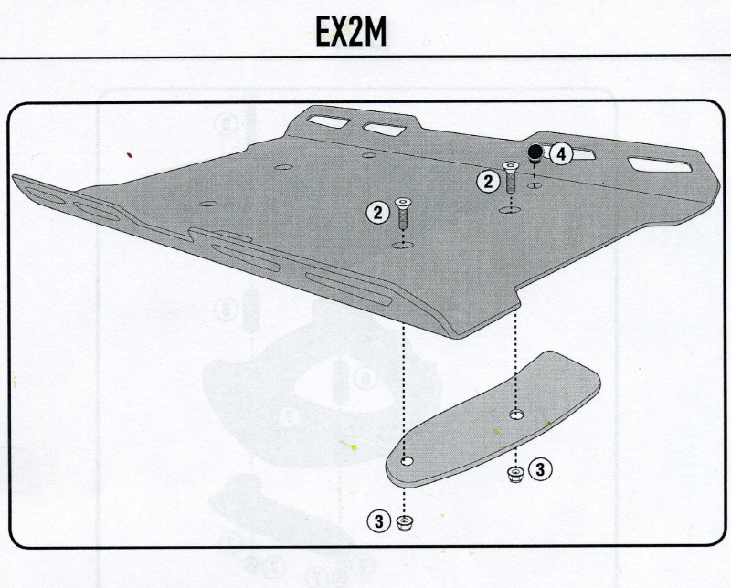 플레이트 익스텐션 (알미늄제) EX2M : M5/M6/M7 플레이트 혹은 SR/FZ 브라켓 전용