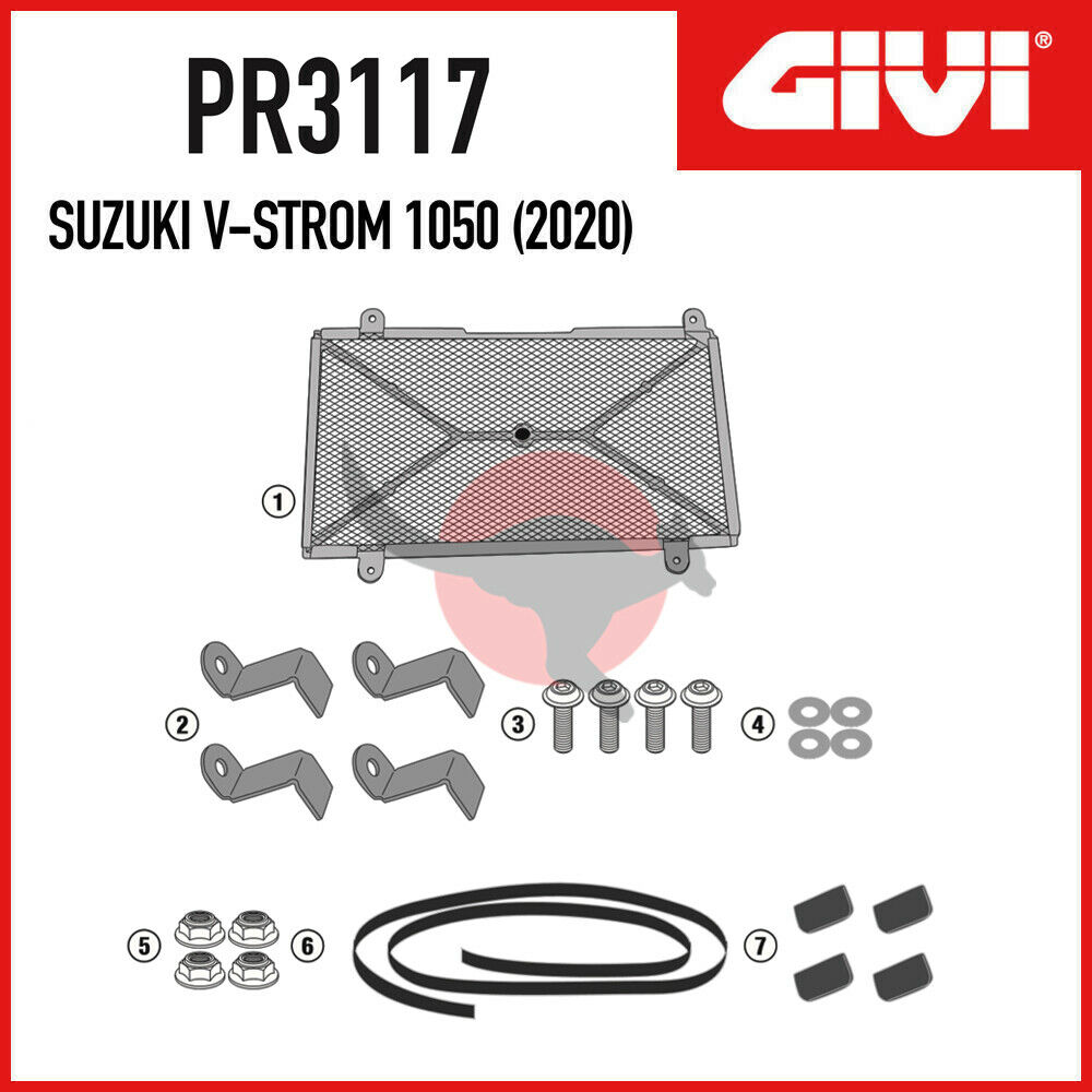 라디에이터 가드 : V-Strom 1050/1050XT (20-23) - PR3117 (엔진가드 TN3117 함께 사용시 약간 간섭 --> 가공후 사용)