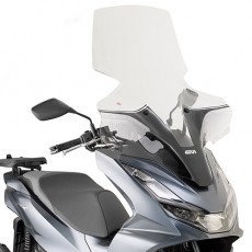 윈드스크린(롱,투명) : PCX125 (21-24) - 1190DT + D1190KIT (브라켓 포함) (높이 89 x 폭 67 cm)